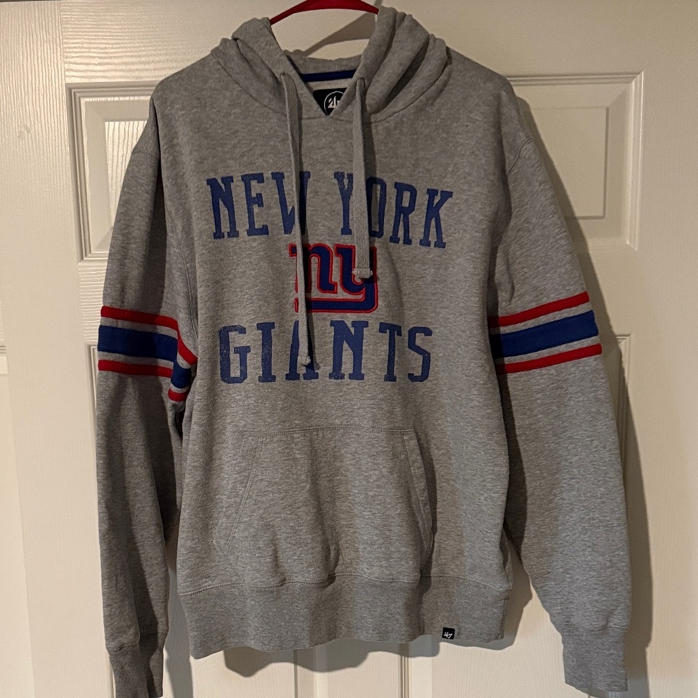 47 Brand Gray New York Giants Hoodie